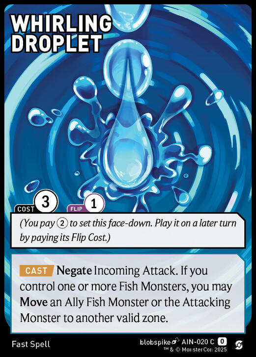 Whirling Droplet